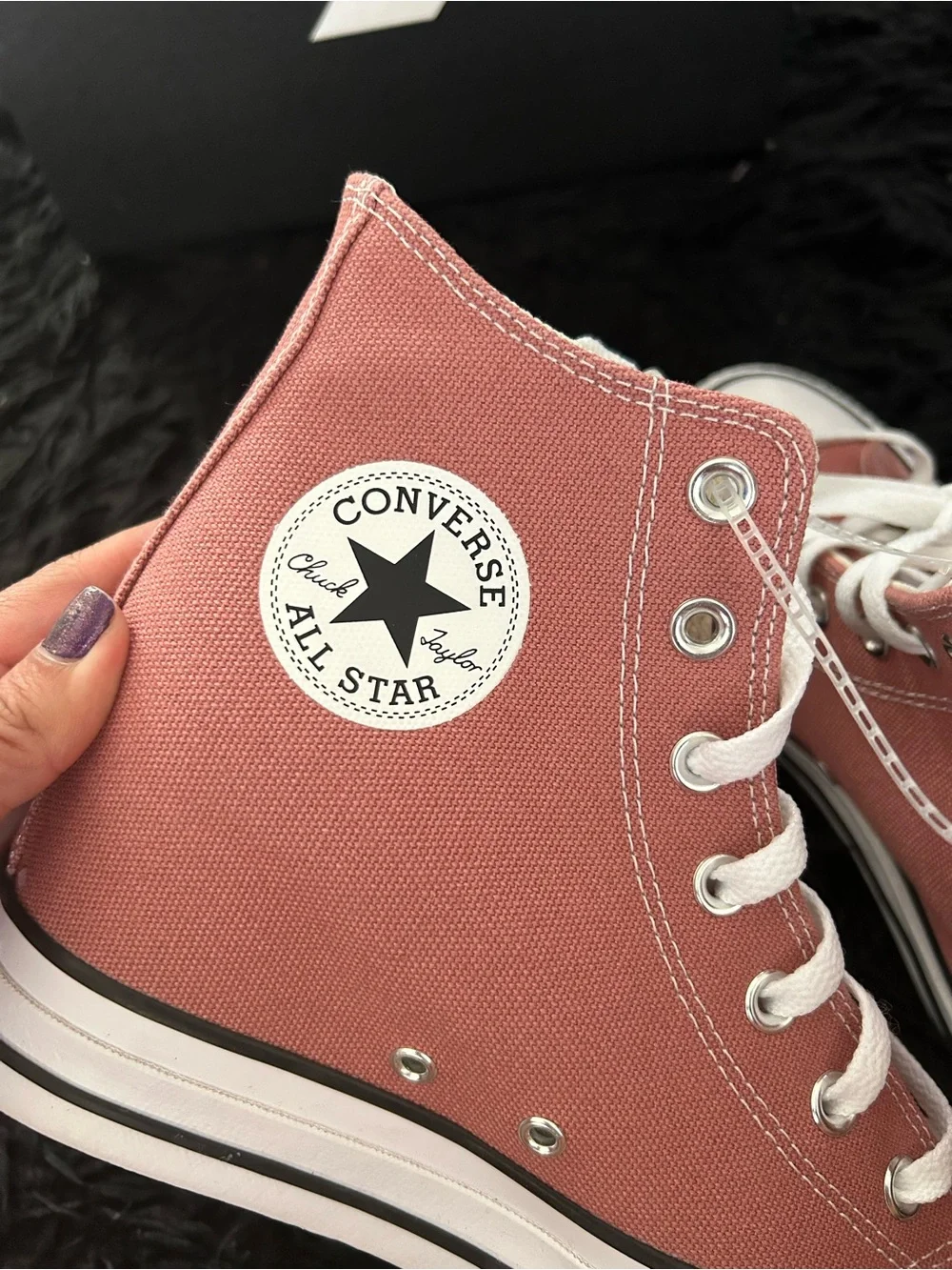 CONVERSE Chuck Taylor all star wedge platform lace up shoes sneakers sz 7.5 new